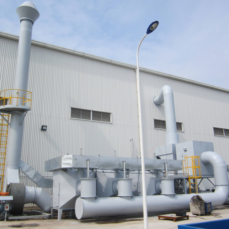 Waste gas treatment equipment