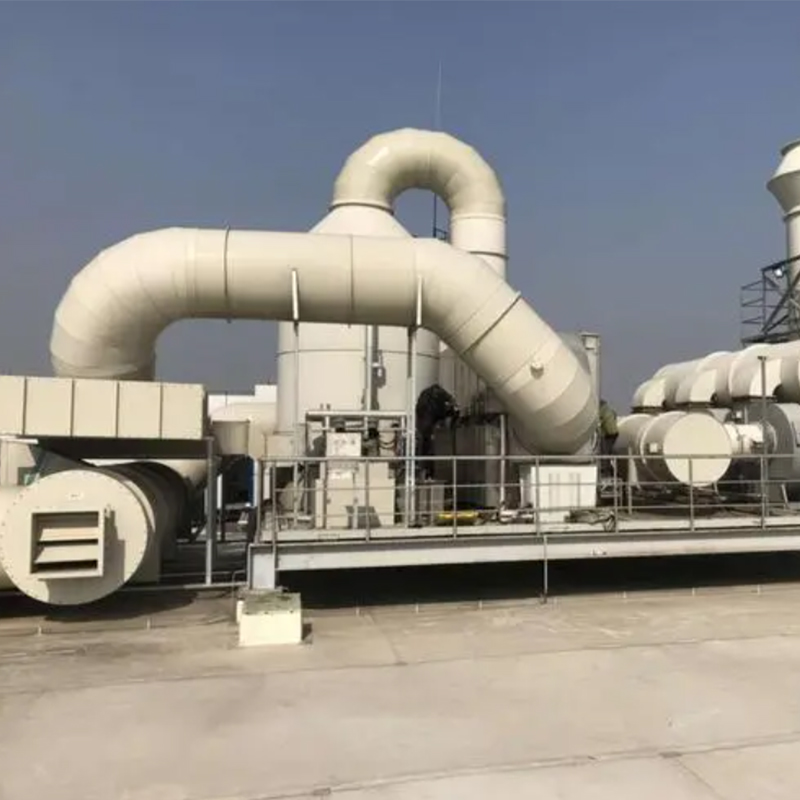 Waste gas treatment equipment