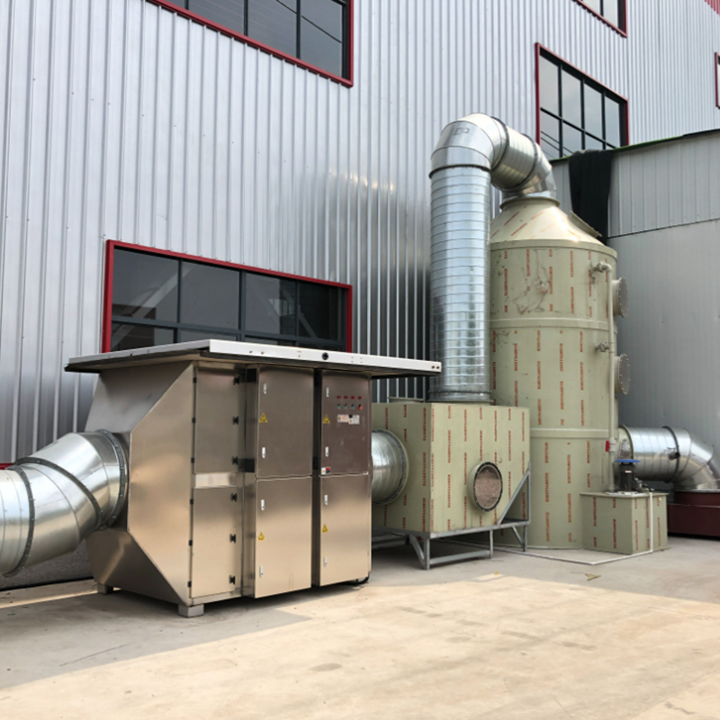 Waste gas treatment equipment